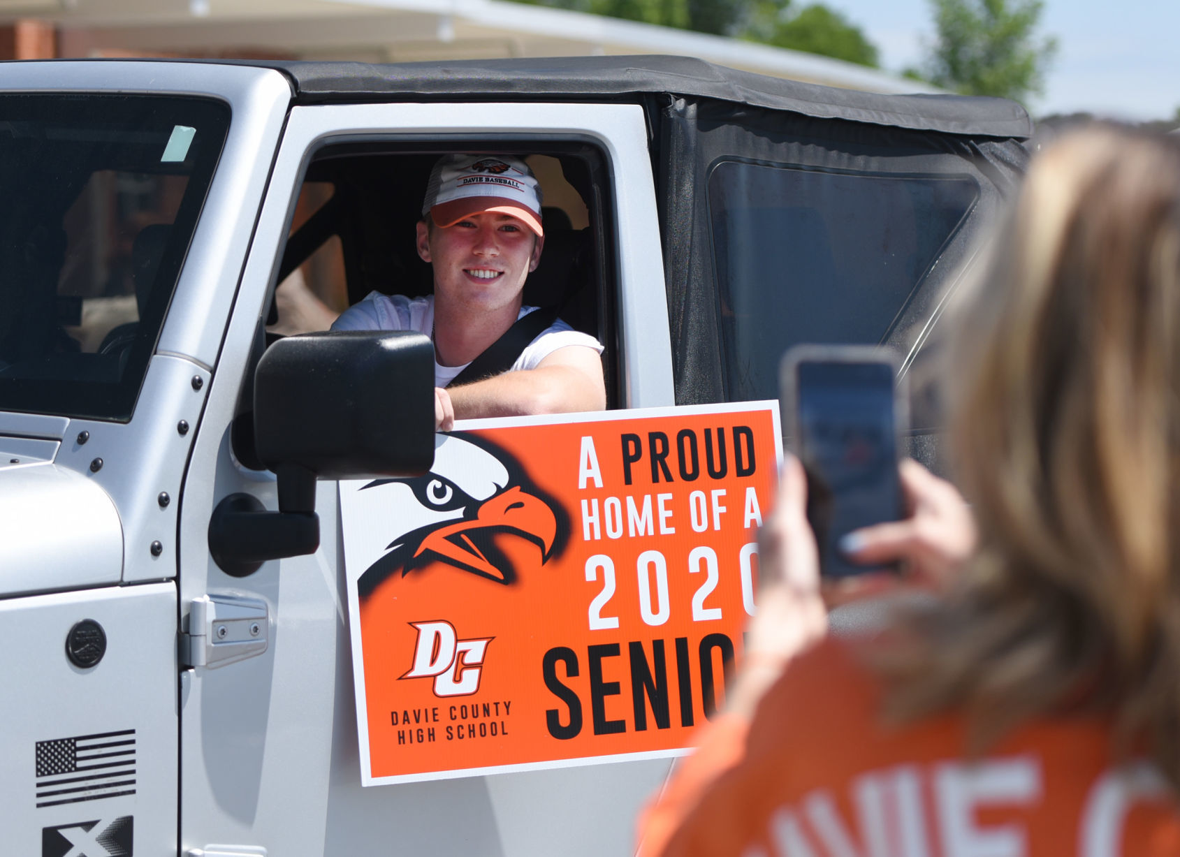 Davie County cap and gown pickup